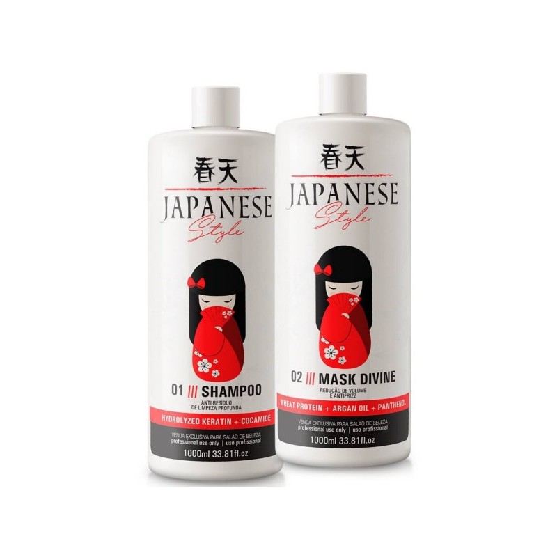 Escova Progressiva Japonesa 2x1L -Japanese Style Beautecombeleza.com Escova Progressiva Japonesa 2x1L -Japanese Style Beautecombeleza.com