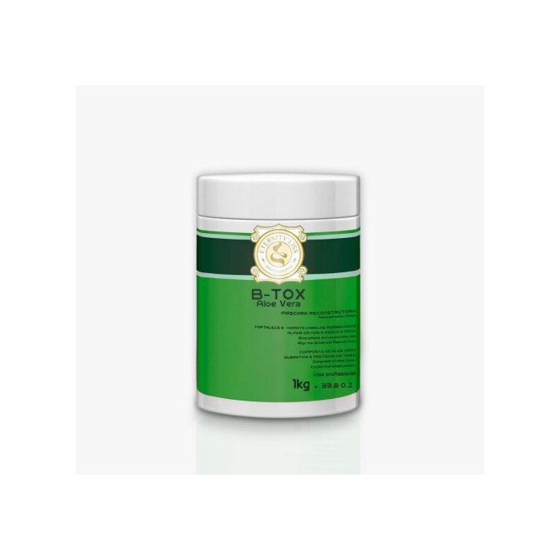 Aloe Vera B-tox Keratin Wheat Protein Reconstructor Mask 1Kg - Eternity Liss     Beautecombeleza.com