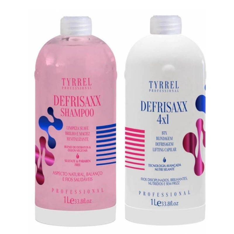 Professional Keratin Defrisaxx 4x1 Botox SHair hield & Lifting 2x1L - Tyrrel     Beautecombeleza.com