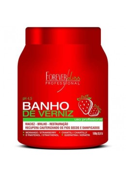 Ultra Concentrated Moisturizing Strawberry Varnish Bath Mask Mascara 1kg - Forever Liss  Beautecombeleza