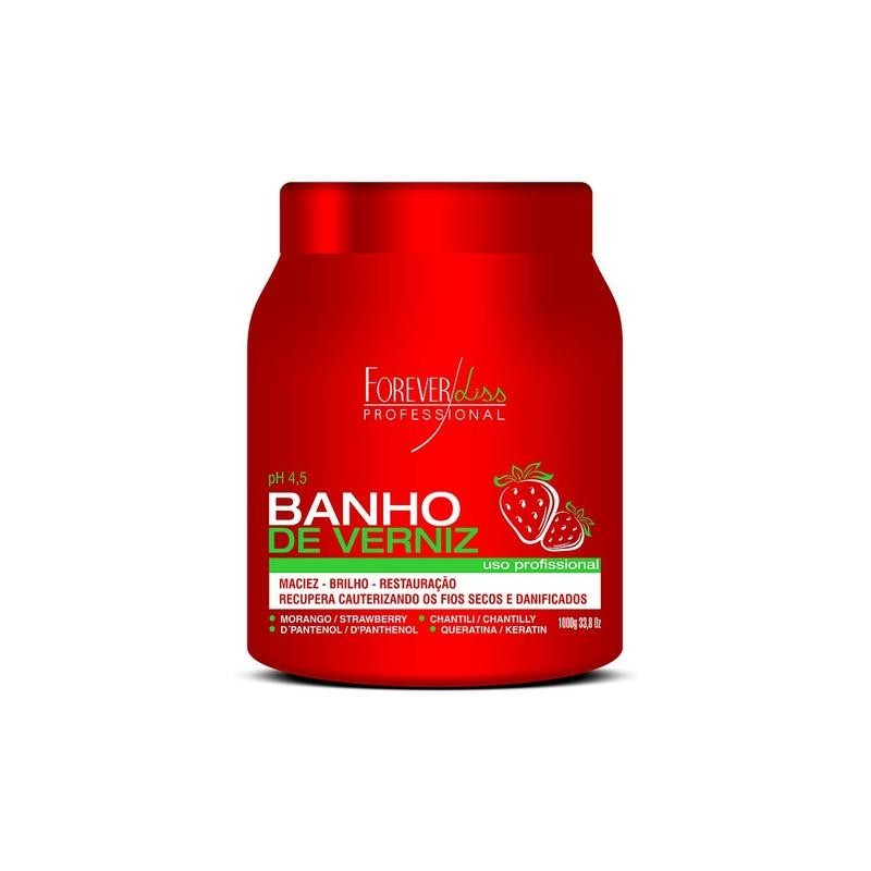 Ultra Concentrated Moisturizing Strawberry Varnish Bath Mask 1kg - Forever Liss Ultra Concentrated Moisturizing Strawberry Varnish Bath Mask 1kg - Forever Liss
