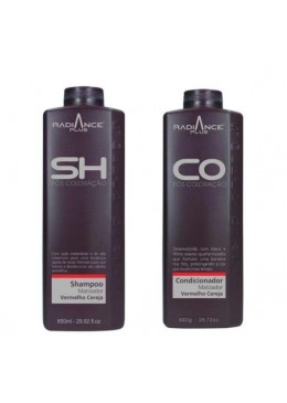 Radiance Plus Red Cherry Tinting Post Coloring Shampoo Conditioner Kit - Soller Beautecombeleza.com