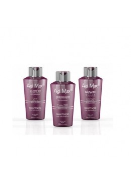 Agi Max Semi di Lino Maintenance Home Care Post Treatment Kit 3x250 - Soller Beautecombeleza.com