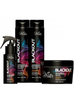 Tonalizante Preto Blackout  4 Prod. - Portier Beautecombeleza.com