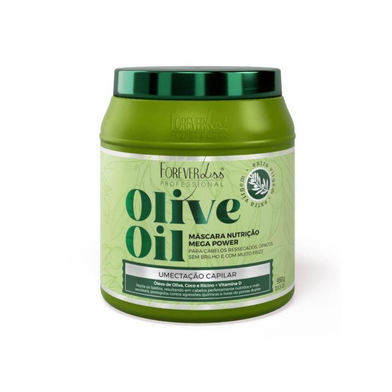 Máscara de Umectação Capilar OLIVE OIL 950g Forever Liss Beautecombeleza.com Máscara de Umectação Capilar OLIVE OIL 950g Forever Liss Beautecombeleza.com