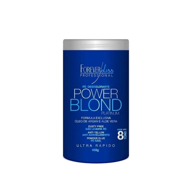 Pó Descolorante Power Blond 450g - Forever Liss Beautecombeleza.com