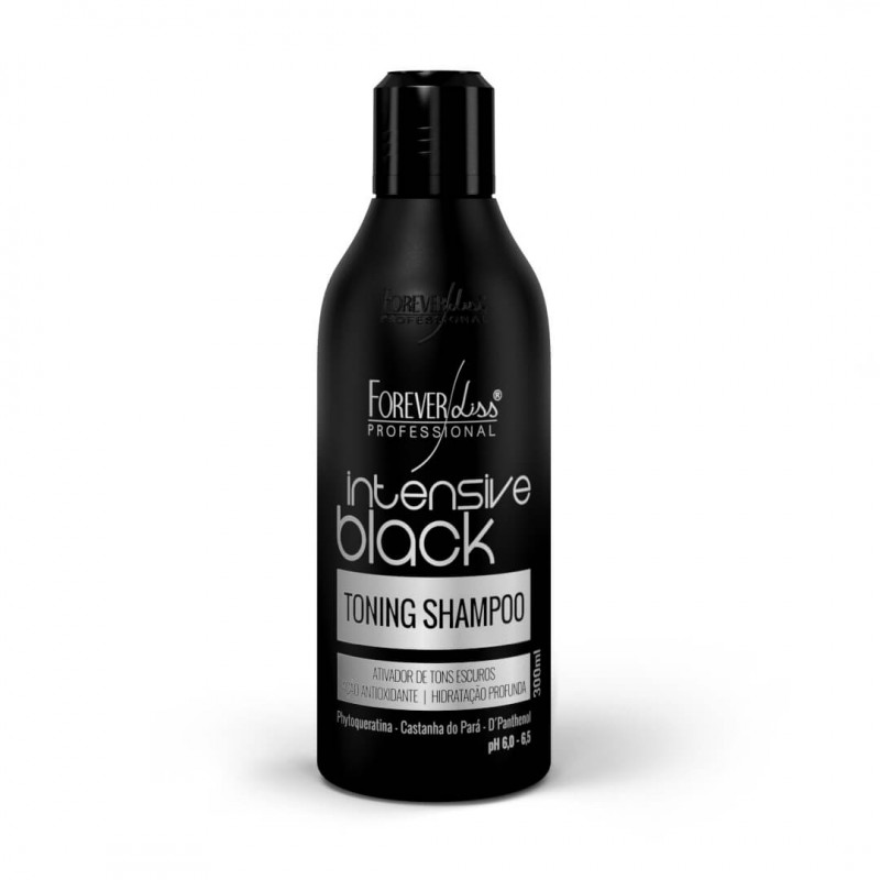 Dark Tones Activator Toning Hair Shampoo Intensive Black 300ml - Forever Liss Beautecombeleza.com