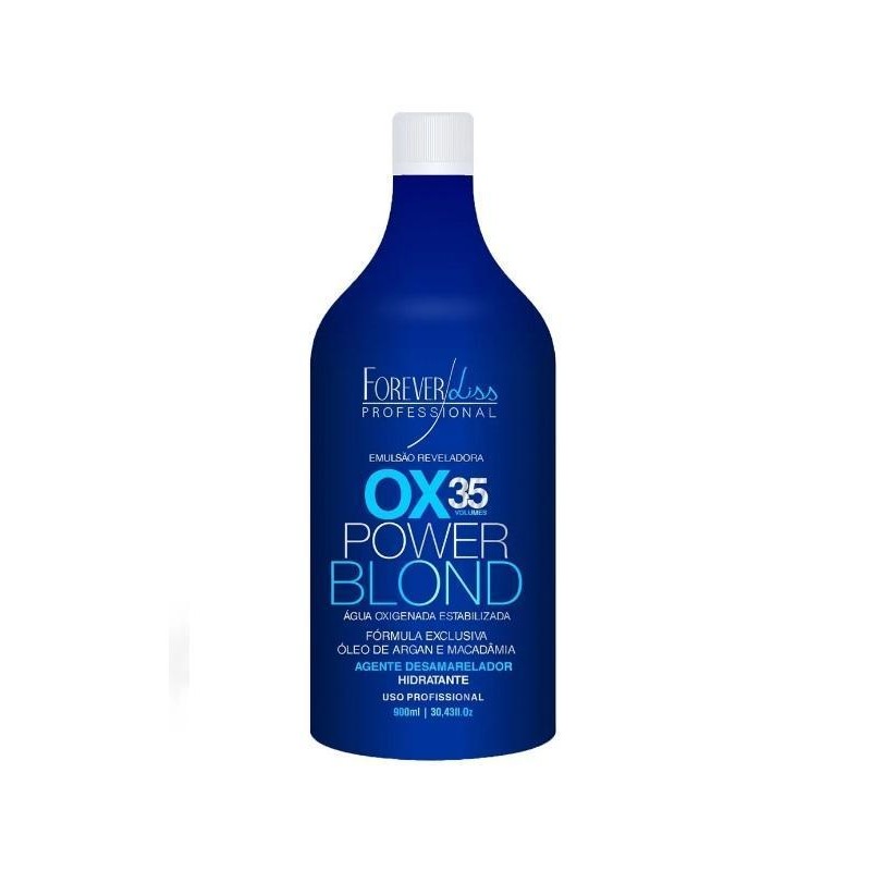 Água Oxigenada 35 Volumes Power Blond 900ml - Forever Liss Beautecombeleza.com