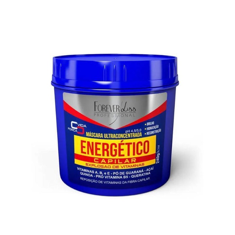 Máscara Ultra Concentrada Energético Capilar 240g - Forever Liss Beautecombeleza.com