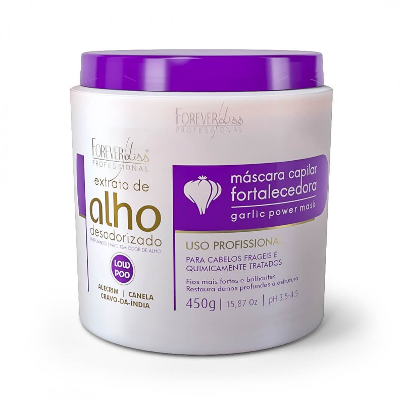 Masque Capillaire Fortifiant à l'ail Alho Fortalecedora 450g - Forever Liss Beautecombeleza.com Masque Capillaire Fortifiant à l'ail Alho Fortalecedora 450g - Forever Liss Beautecombeleza.com