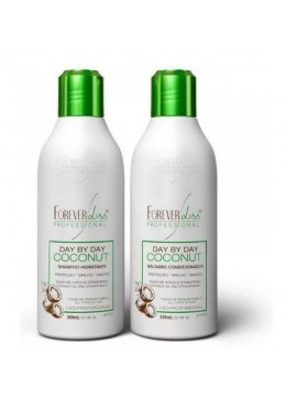 Day By Day Coconet Oil  Baume Revitalisant Kit2x300ml - Forever Liss 
 Beautecombeleza.com