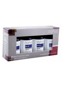 Agi Immediate Realce Collor Blue Toning Blond Hair Ampoules 4x12ml - Agilise Beautecombeleza.com