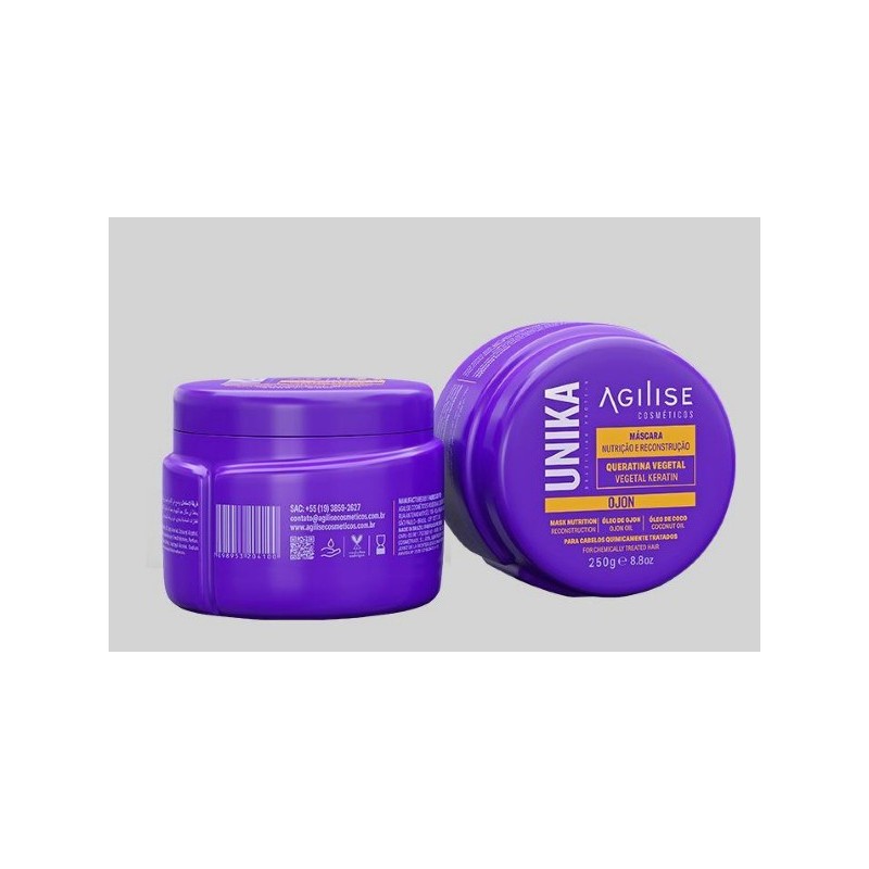 Máscara de Nutrição e Reconstrução Unika Ojon 250g - Agilise Beautecombeleza.com Máscara de Nutrição e Reconstrução Unika Ojon 250g - Agilise Beautecombeleza.com