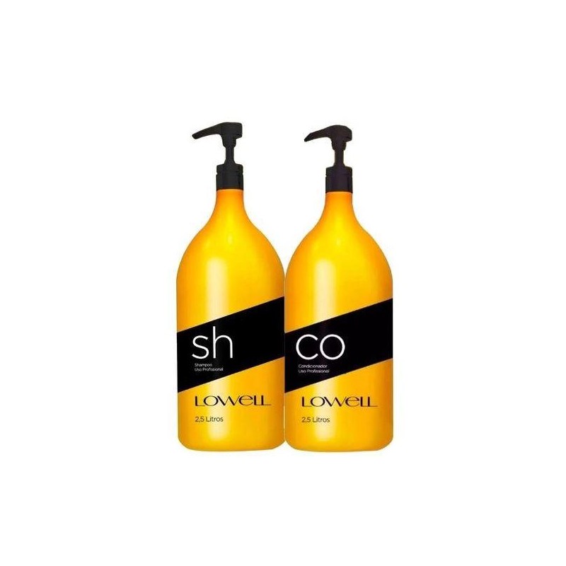 Kit  Lavabo Professionnel Shampooing + Conditionneur  2X 2,5 L - Lowell Beautecombeleza.com