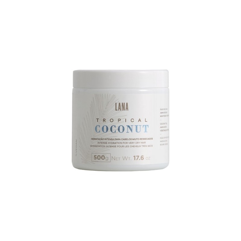 Tropical Coconut Hair Mask Intense Hydration for Very Dry Hair 500g- Lana Beautecombeleza.com