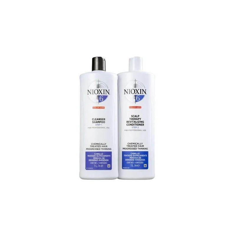 System 6 Revitalizing Chemically Treated Advanced Tuning Kit 2x1000ml - Nioxin Beautecombeleza.com