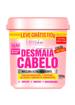 Desmaia Cabelo Anti Frizz Mask Ultra Hydratant (350g) - Forever Liss beautecombeleza.com