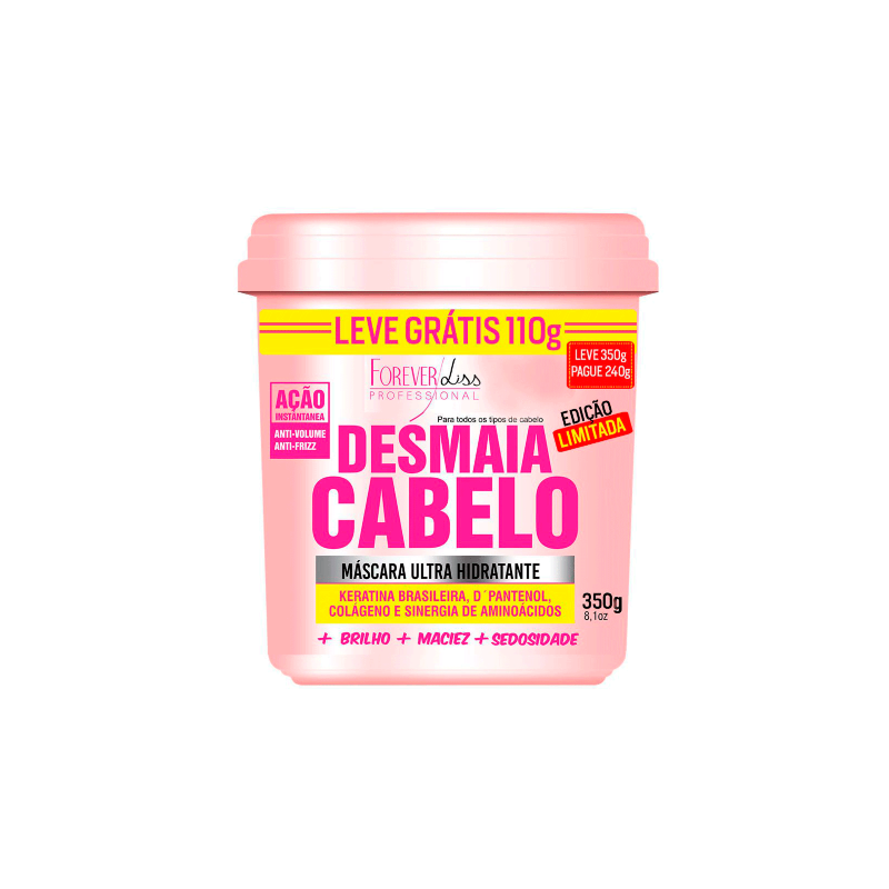 Desmaia Cabelo Anti Frizz Mask Ultra Hydratant (350g) - Forever Liss beautecombeleza.com