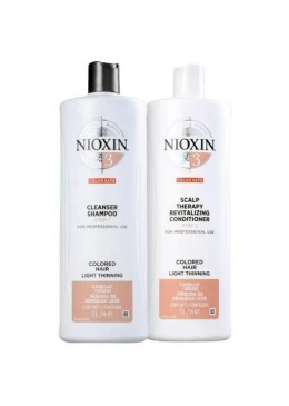 System 3 Light Tuning Colored Hair BioAmp Pro-Color Kit 2x1000ml - Nioxin Beautecombeleza.com