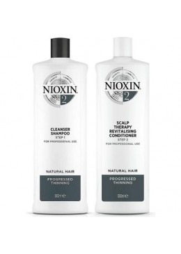 System 2 Natural Hair Advanced Tuning BioAMP Activ Renewal Kit 2x1000ml - Nioxin Beautecombeleza.com