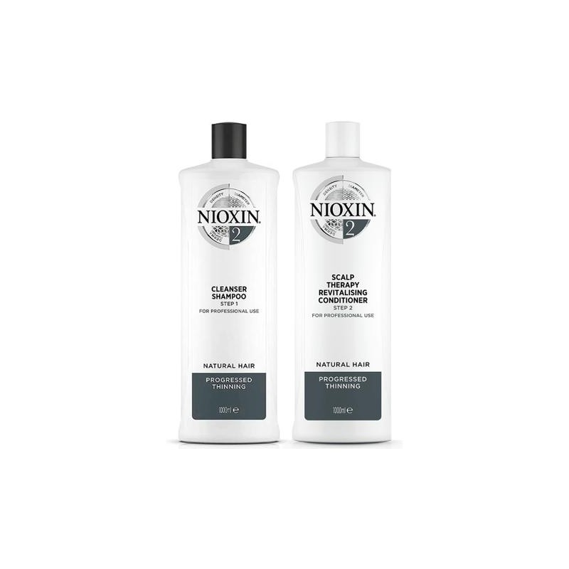 System 2 Natural Hair Advanced Tuning BioAMP Activ Renewal Kit 2x1000ml - Nioxin Beautecombeleza.com