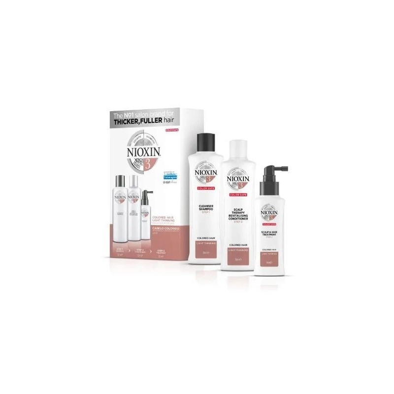 System 3 para Cabelos Coloridos  Kit 3 Prod. - Nioxin Beautecombeleza.com