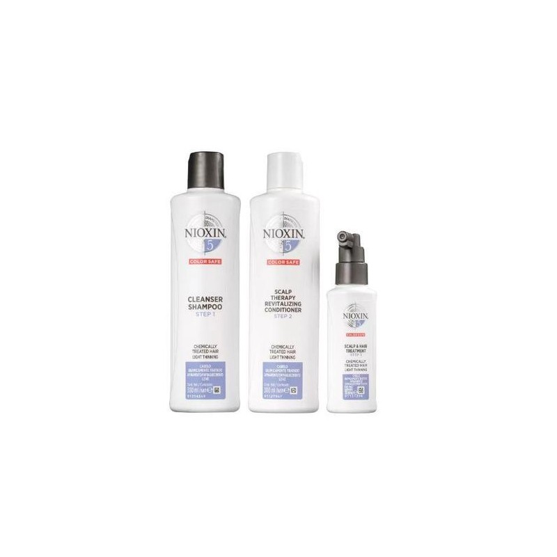 Sistema 5 Scalp Cabelos Quimicamente Tratados 3 Prod. - Nioxin Beautecombeleza.com