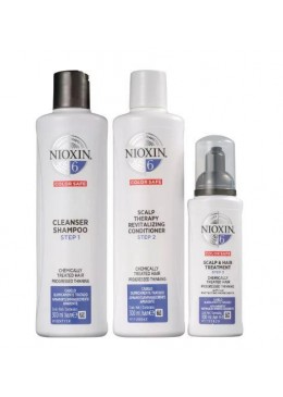 Systèm 6 Nioxin pour Cheveux Traités Chimiquement Kit 3 Prod. - Nioxin Beautecombeleza.com