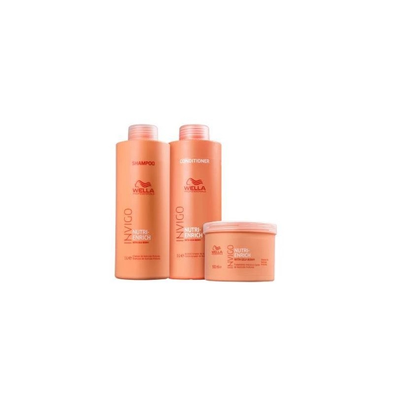 Invigo Nutri-Enrich Dry Chemically Treated Hair Nutrition Kit 3 Prod. - Wella Beautecombeleza.com Invigo Nutri-Enrich Dry Chemically Treated Hair Nutrition Kit 3 Prod. - Wella Beautecombeleza.com