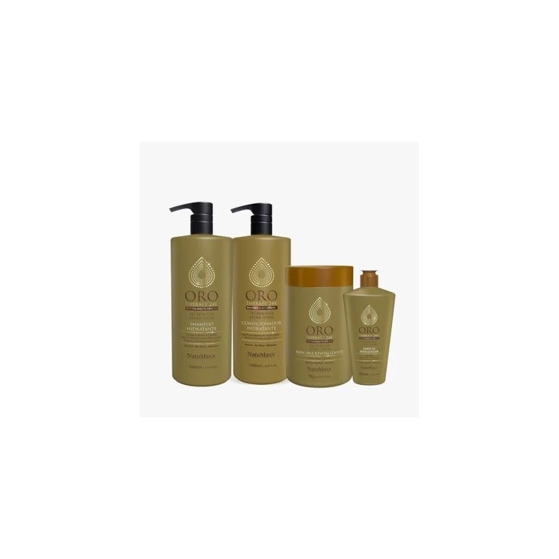 Oro 24K Therapy 12 Oils Biotin Silicones Bio Elixir Kit 4 Products - Natumaxx Beautecombeleza.com Oro 24K Therapy 12 Oils Biotin Silicones Bio Elixir Kit 4 Products - Natumaxx Beautecombeleza.com