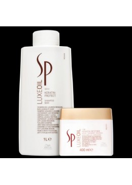 Luxe Oil SP System Keratin Restore Protection Kit 2 Prod. - Wella Beautecombeleza.com