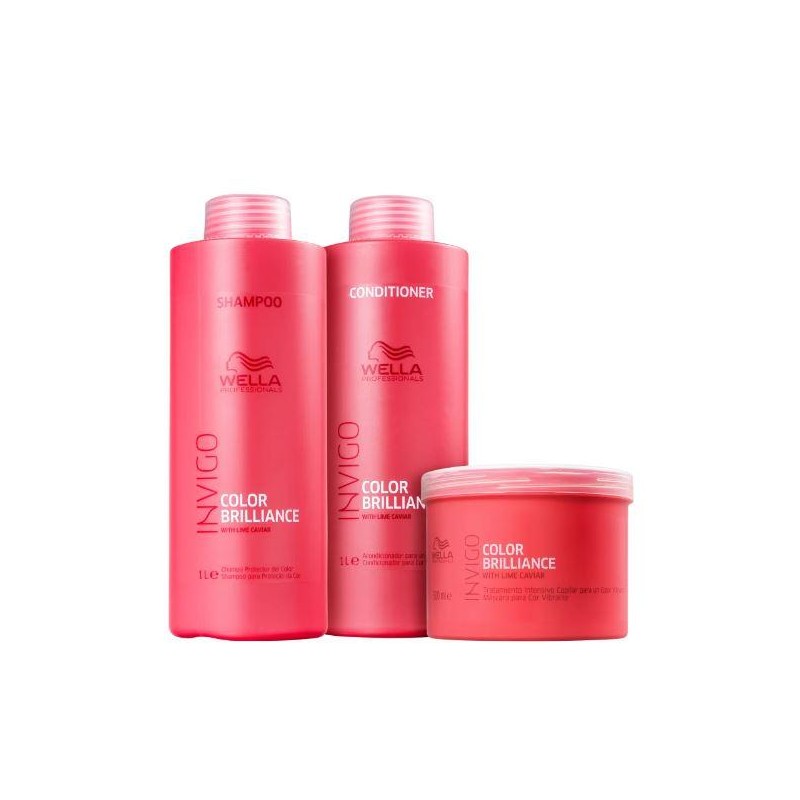 Invigo Color Brilliance Softness Antioxidant Treatment Kit 3 Products - Wella Beautecombeleza.com