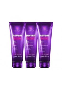 Combo Violet Repair Blond Kit 3x250 - Korban Beautecombeleza.com