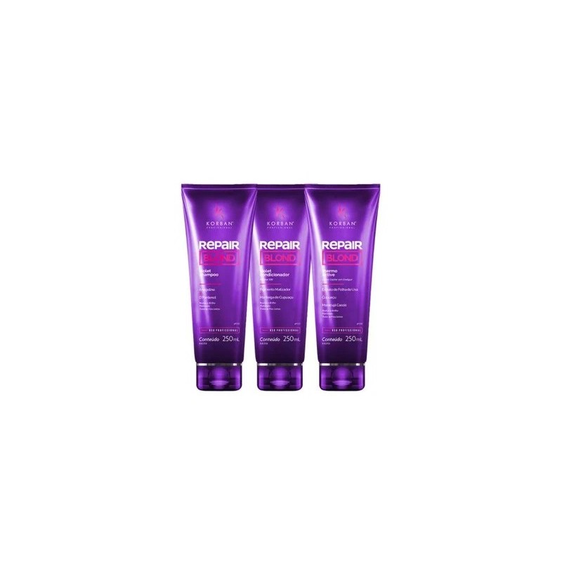 Violet Repair Blond Kit 3x250 - Korban Beautecombeleza.com Violet Repair Blond Kit 3x250 - Korban Beautecombeleza.com
