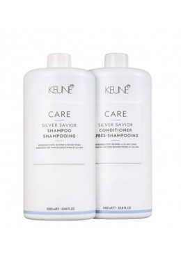Care Silver Savior Shampoo e Conditioner Kit 2x1L - Keune Beautecombeleza.com