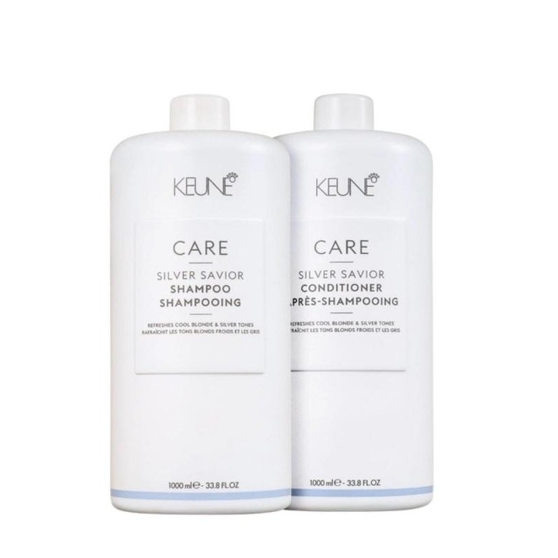 Care Silver Savior Shampoo e Conditioner Kit 2x1L - Keune Beautecombeleza.com