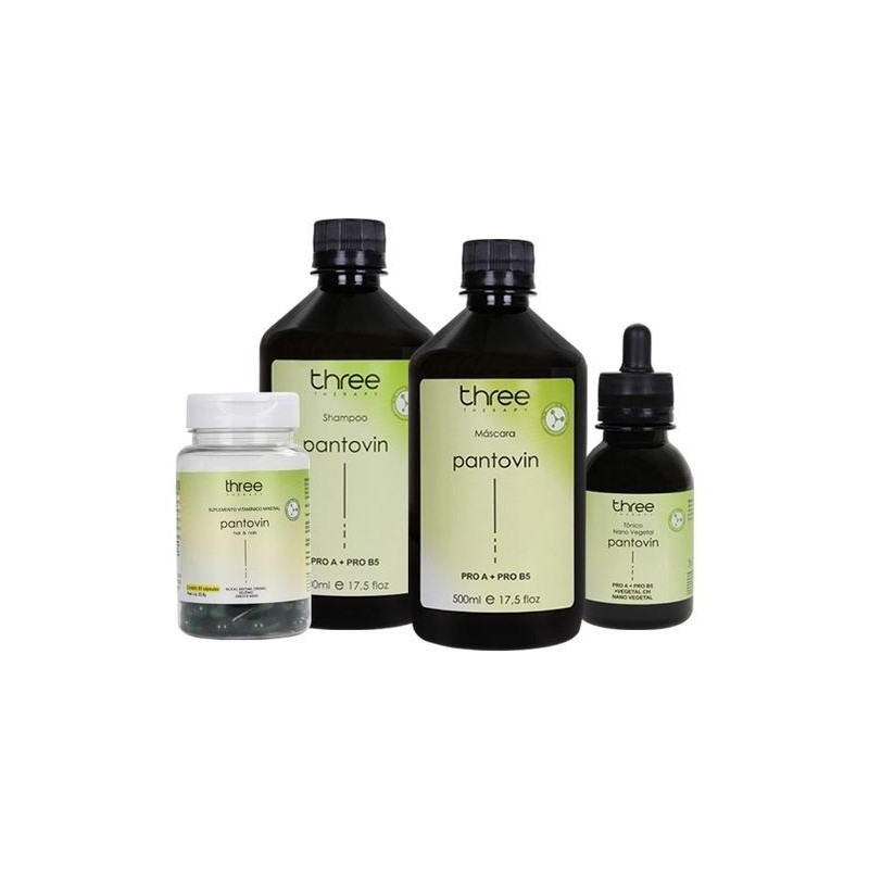 Pantovin Hair Growth Healthy Moisturizing Treatment Kit 4 Prod. - Three Therapy Beautecombeleza.com