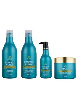 Nutritivo Perfect Curly para Cachos Completo Kit 4 Prod. - Dyusar Beautecombeleza.com