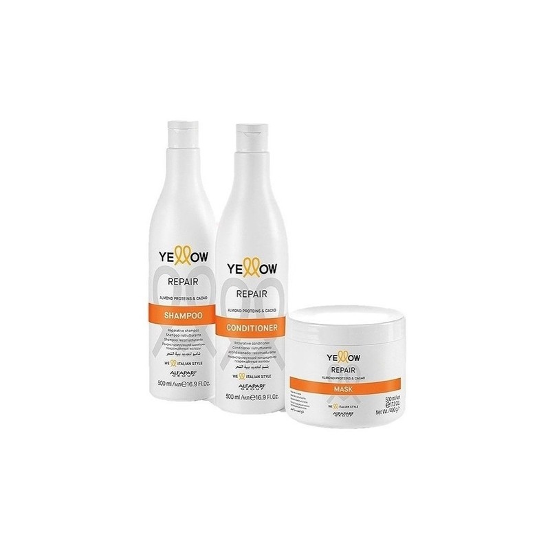 Reconstructeur Capillaire Repair Kit 3x500 - Yellow Beautecombeleza.com