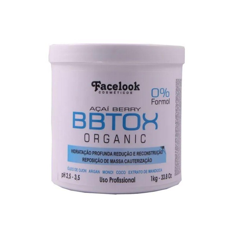 BBotox Organic Blanc Masque 1Kg -  Facelook 
Beautecombeleza.com