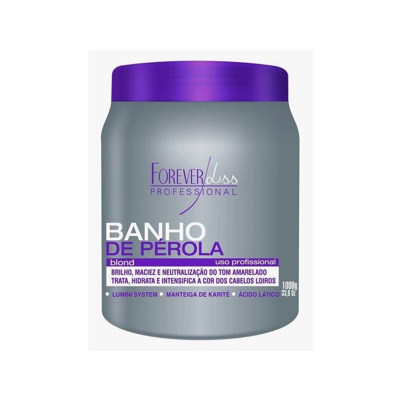 Banho De Perola Blonde Mask 1kg - Forever Liss  Beautecombeleza