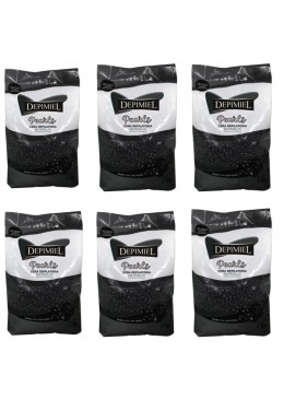 Lot of 6 Hair Removal Depilation Waxig Pearl Hot Wax Black Mud Depimiel 1Kg Beautecombeleza.com