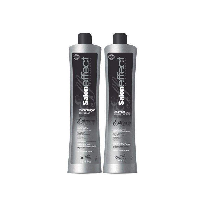 Salon Effect Shampoo et Lissage Brésilien Kit 2x1L - Griffus
Beautecombeleza.com Salon Effect Shampoo et Lissage Brésilien Kit 2x1L - Griffus
Beautecombeleza.com