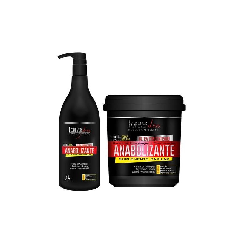 Anabolic Capillary Strength And Nutrition Kit Professional 2x1 - Forever Liss   Beautecombeleza