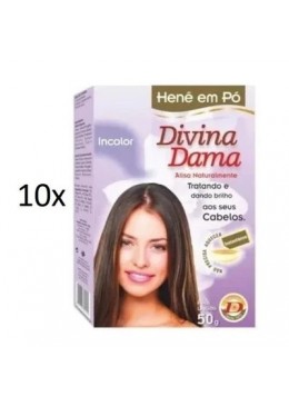 Henê Pó Incolor 10X50g - Divina Dama Beautecombeleza.com