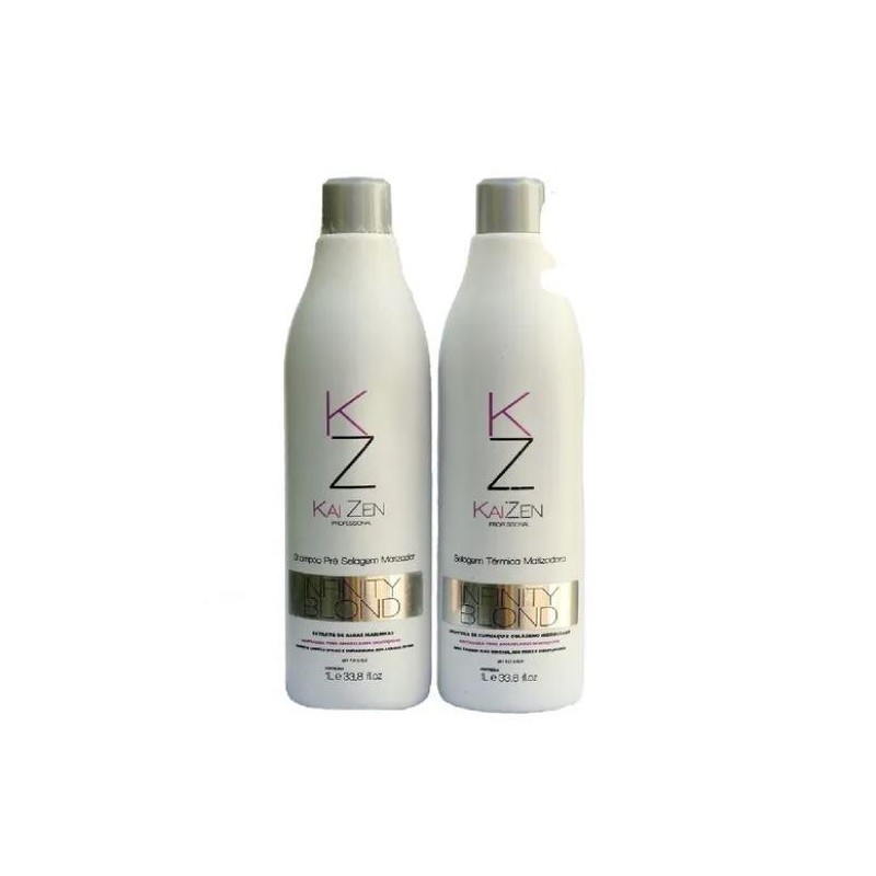 Infinity Blond Progressiva Matizadora Kit 2x1L - Kaizen Beautecombeleza.com Infinity Blond Progressiva Matizadora Kit 2x1L - Kaizen Beautecombeleza.com