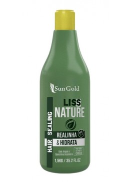 Liss Nature Organic Realigns Moisturizes Formol Free Sealing 1.5Kg - Sun Gold Beautecombeleza.com