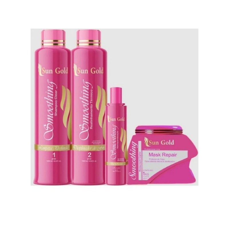 Smoothing Bio Kératine Cautérisation 4 Itens - Sun Gold Beautecombeleza.com Smoothing Bio Kératine Cautérisation 4 Itens - Sun Gold Beautecombeleza.com