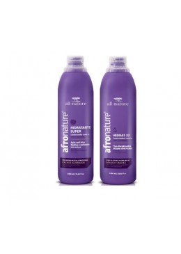 Afro Nature Hidrat 22 Ativador de Cachos  Kit 2x1000ml - All Nature Beautecombeleza.com