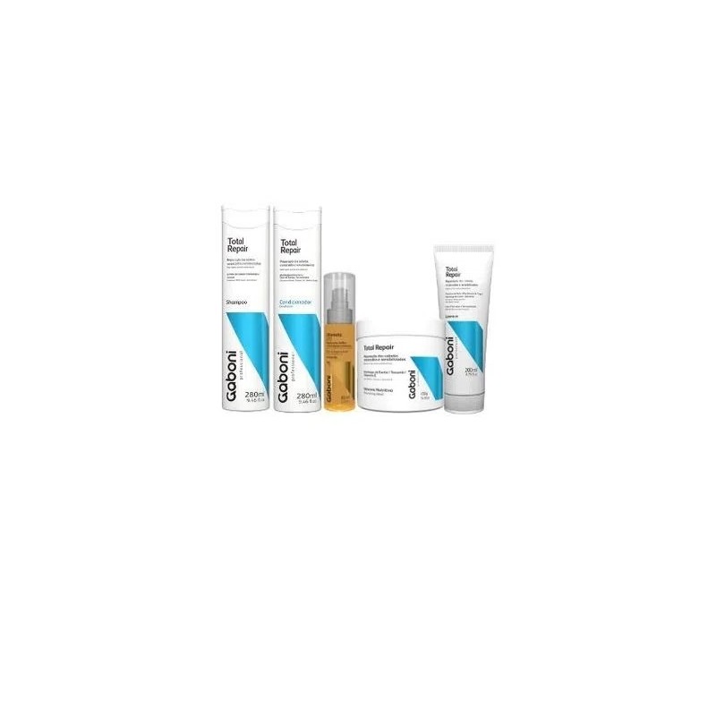 Total Repair Reparação e Nutrição Imediata Kit 5 Products - Gaboni Beautecombeleza.com Total Repair Reparação e Nutrição Imediata Kit 5 Products - Gaboni Beautecombeleza.com